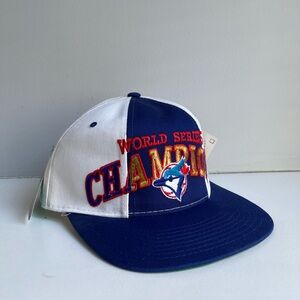 Deadstock Toronto Blue Jays 1993 Tri Power Construction Starter Snapback Hat